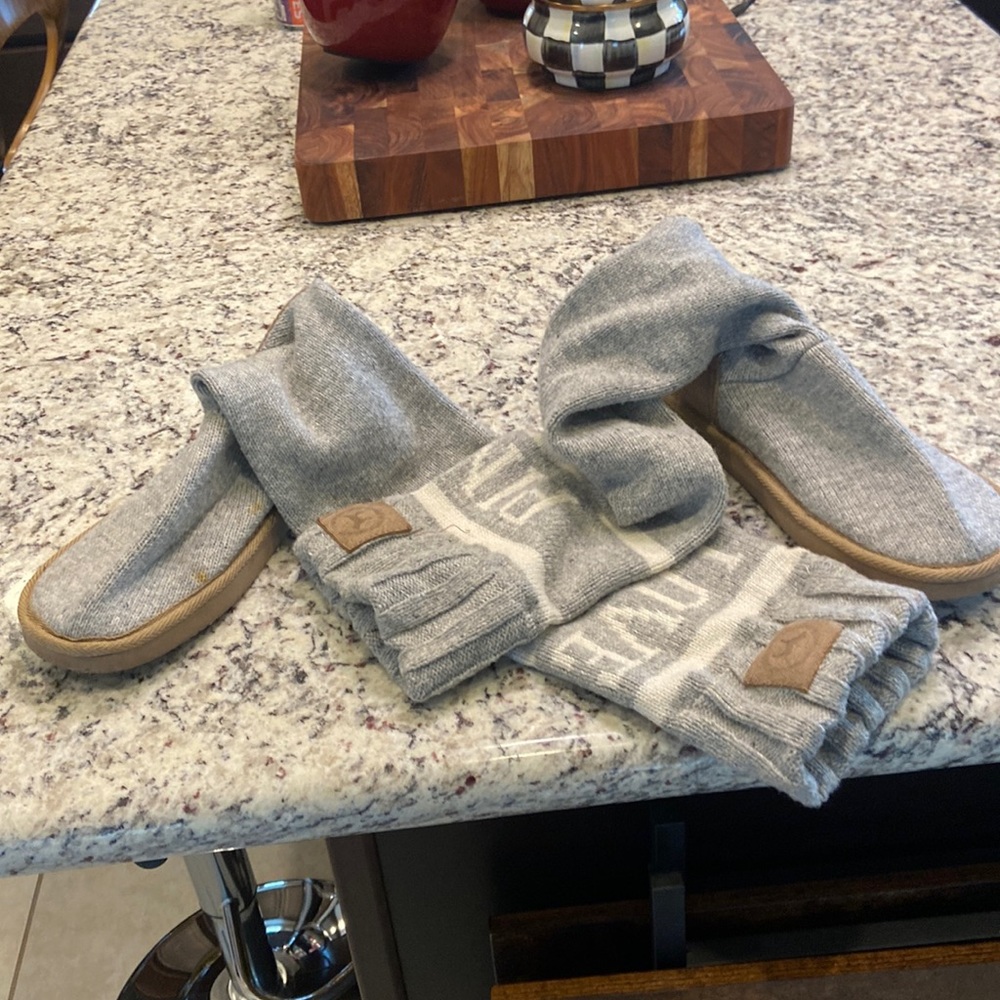 Pink sock slippers by Victoria’s Secret